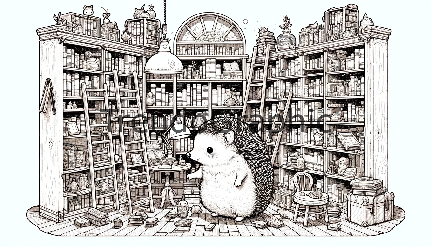 A Hedgehog’s Tiny Literary Adventure