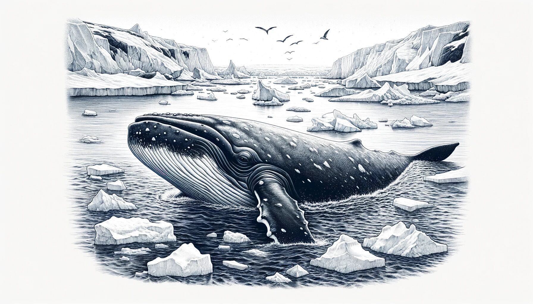Bowhead Whale in Arctic Waters
