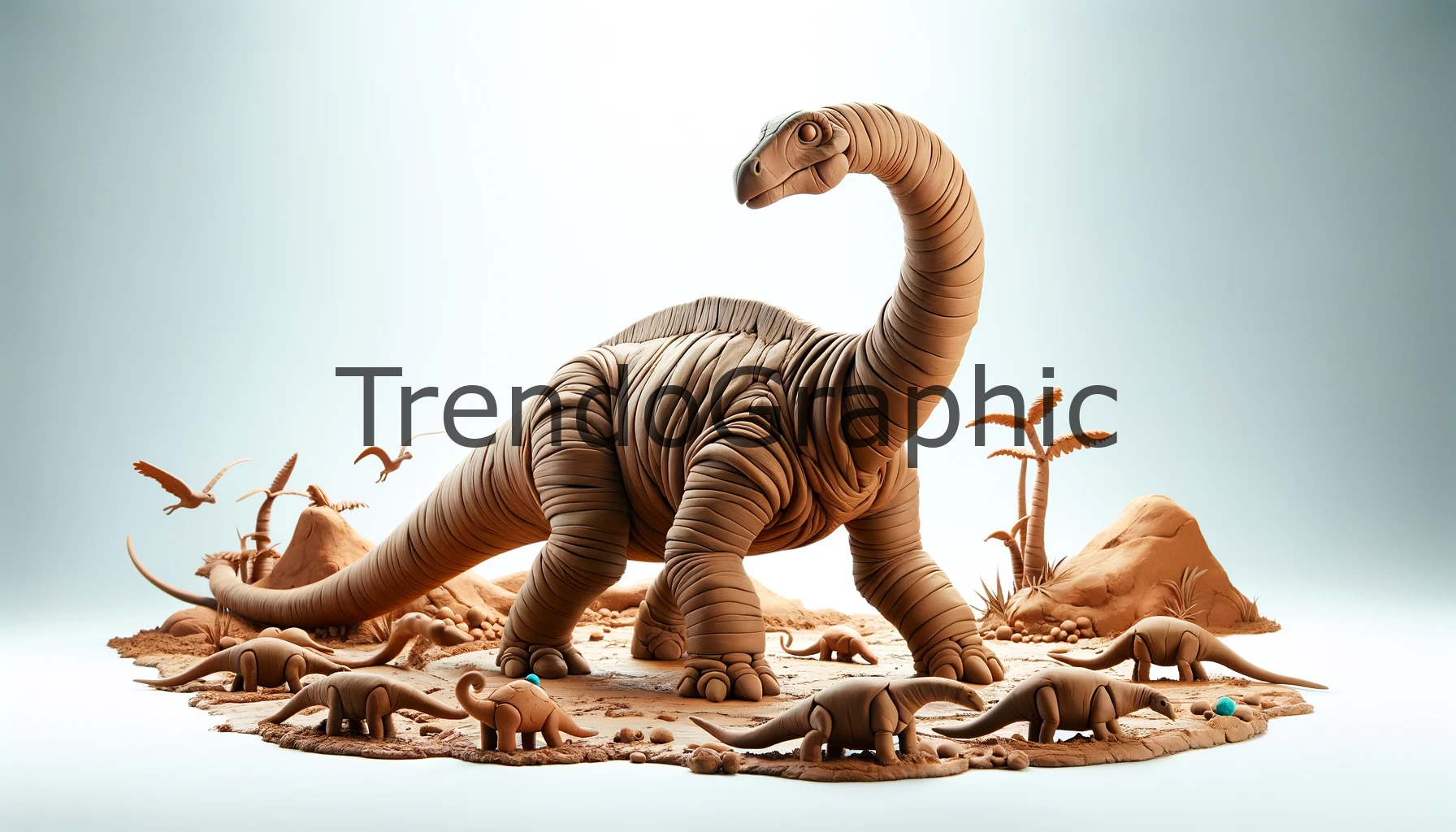 Brachiosaurus: A Lifelike Claymation Marvel