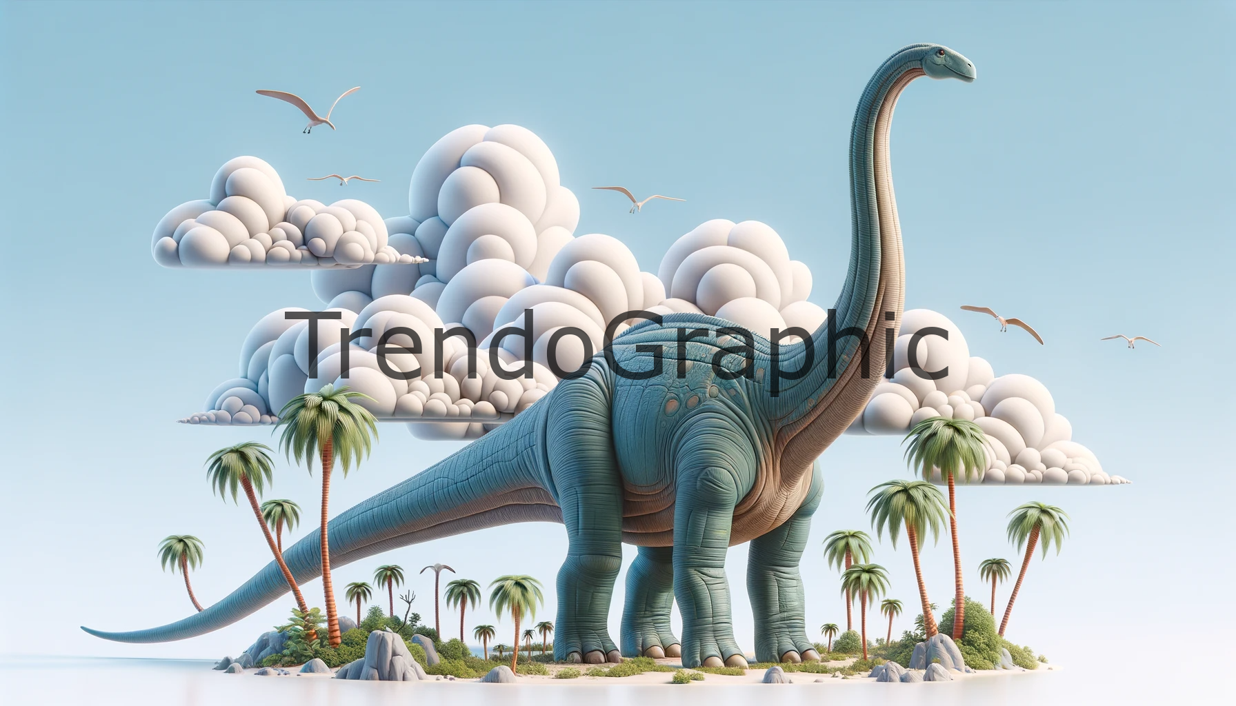 Brachiosaurus Grandeur: The Skyward Reach
