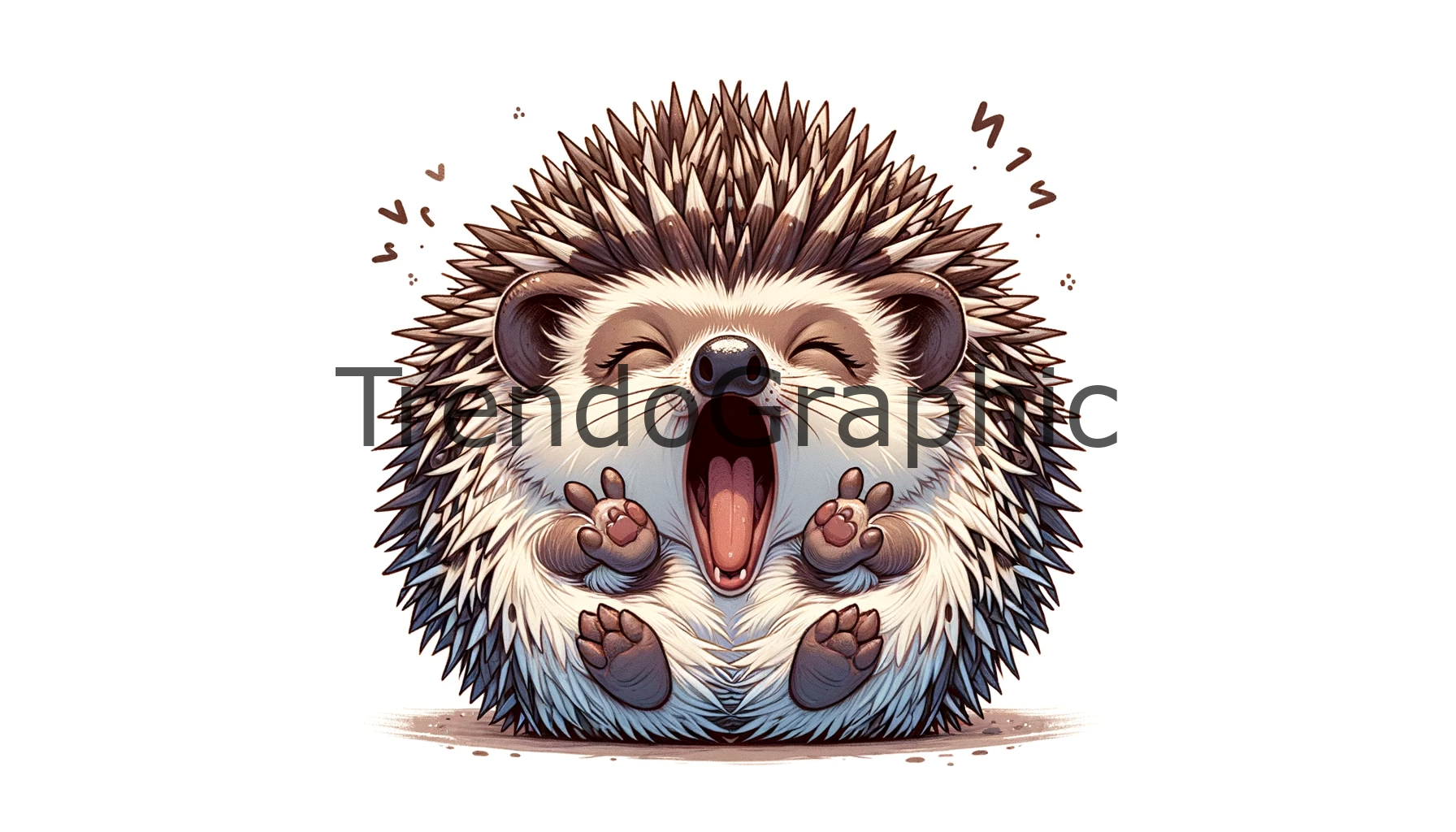 Captivating Yawn: The Hedgehog’s Mid-Yawn Moment
