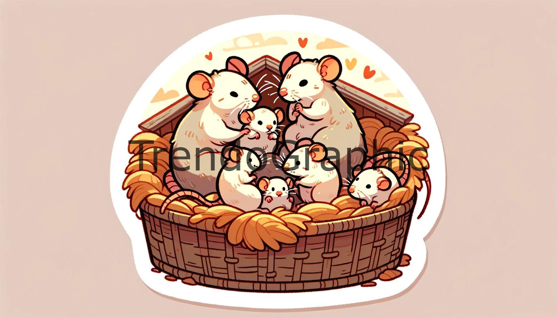 Cozy Family Moments: The Warmth of a Rat Nest