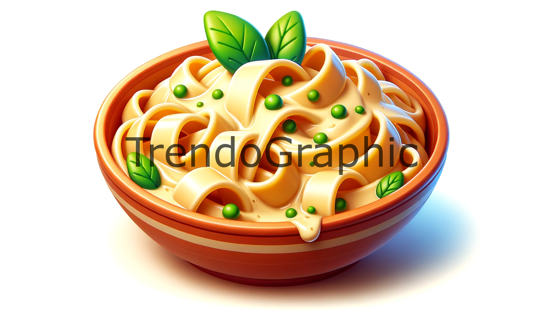 Creamy Pasta Illustration – Culinary Artwork