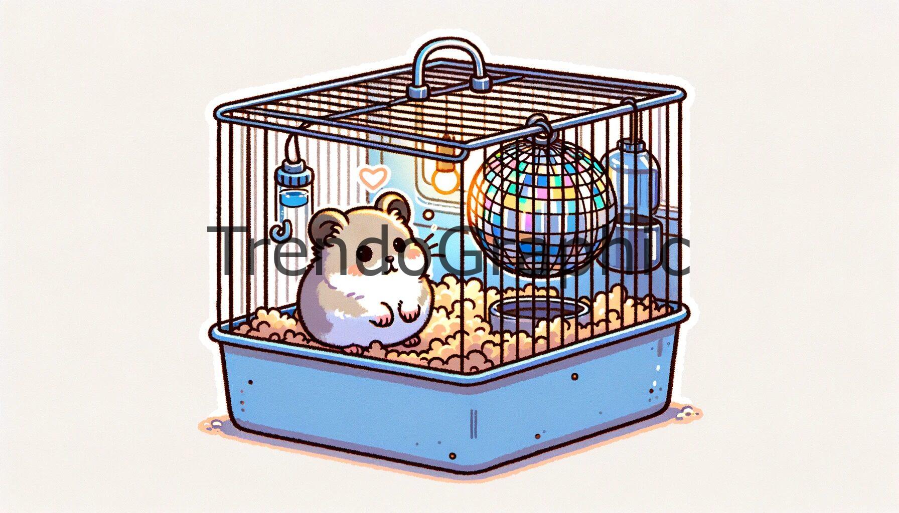Curious Hamster and the Disco Ball Adventure