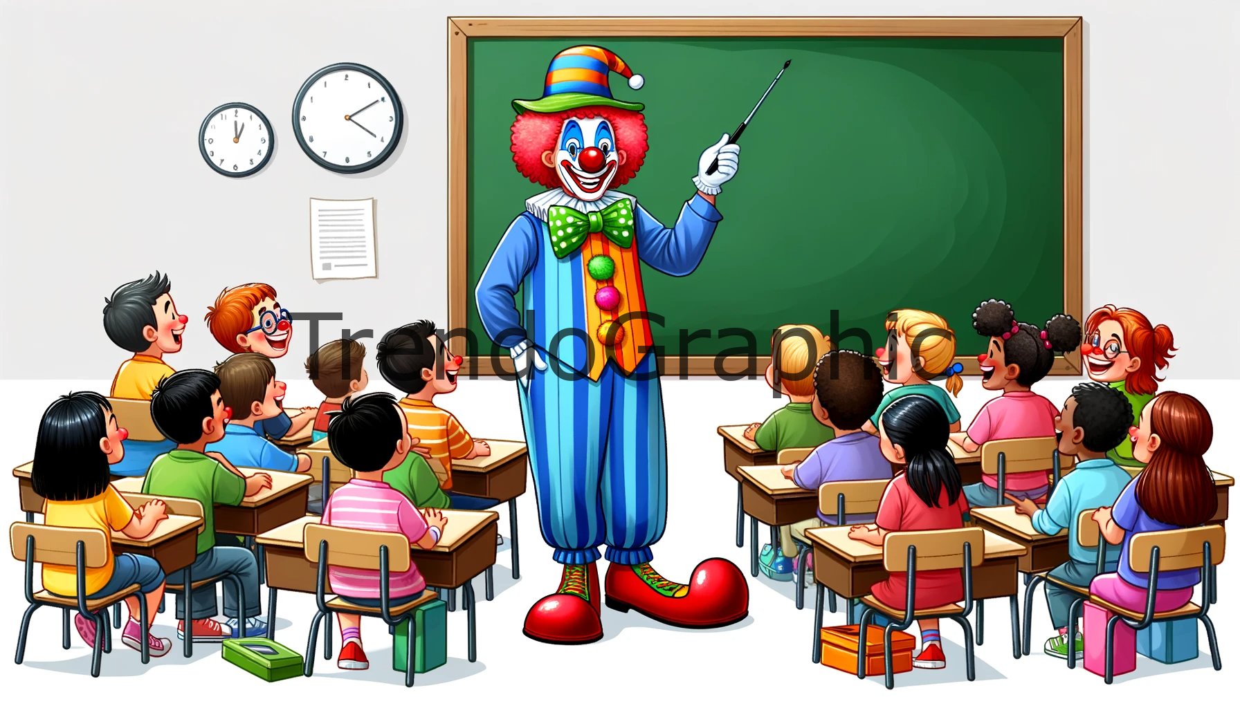 Engaging Classroom Humor: A Clown’s Interactive Lesson