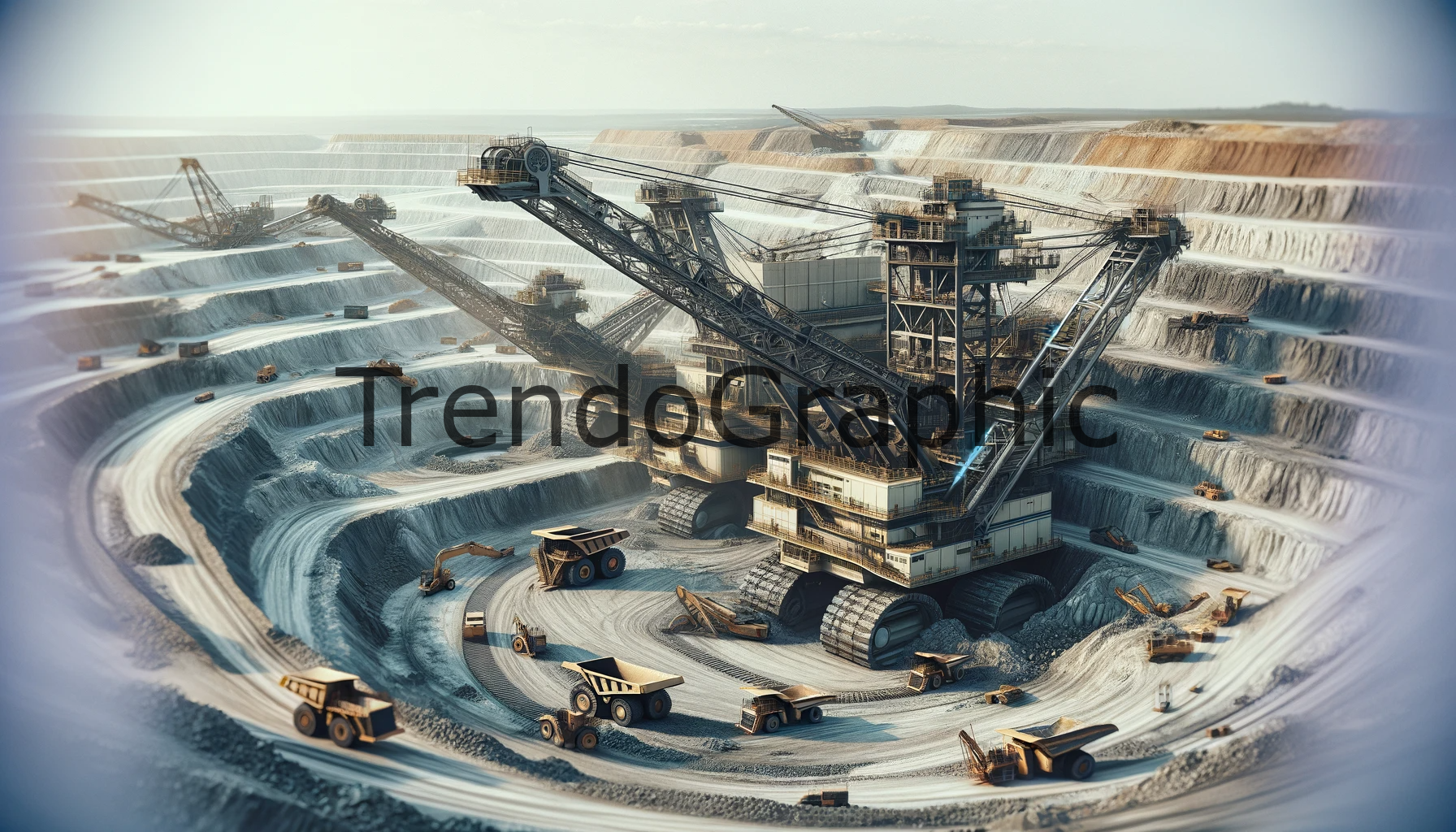 Industrial Giants: Modern Open-Pit Mining Spectacle