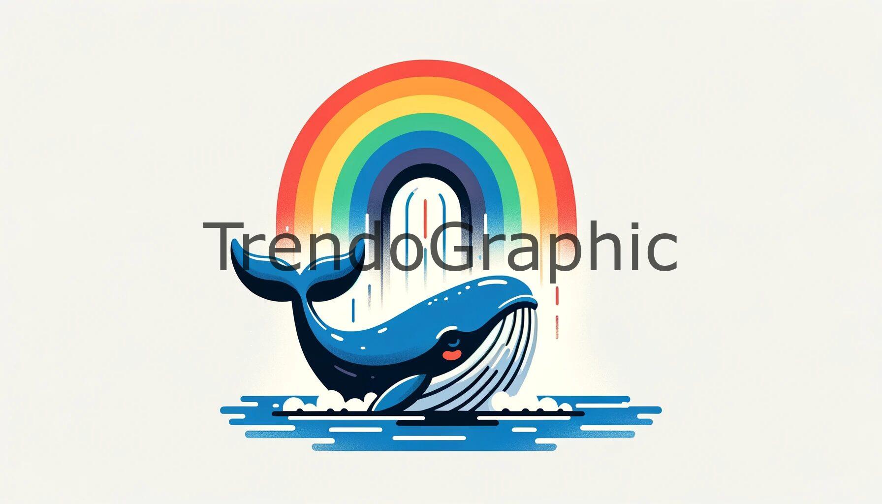 Majestic Whale and Rainbow Mist: A Nature’s Spectacle