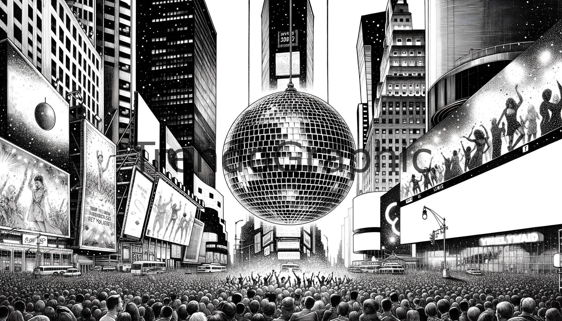 New Year’s Eve Extravaganza: A Giant Disco Ball Lights Up Times Square