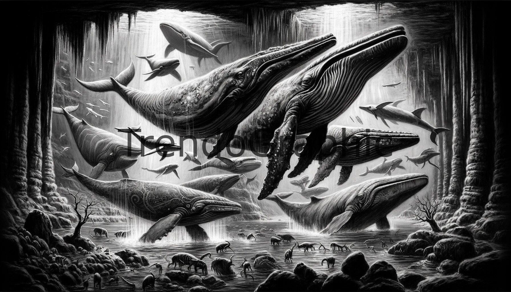 Prehistoric Ocean Giants: Ancient Whales in Their Primeval Habitat
