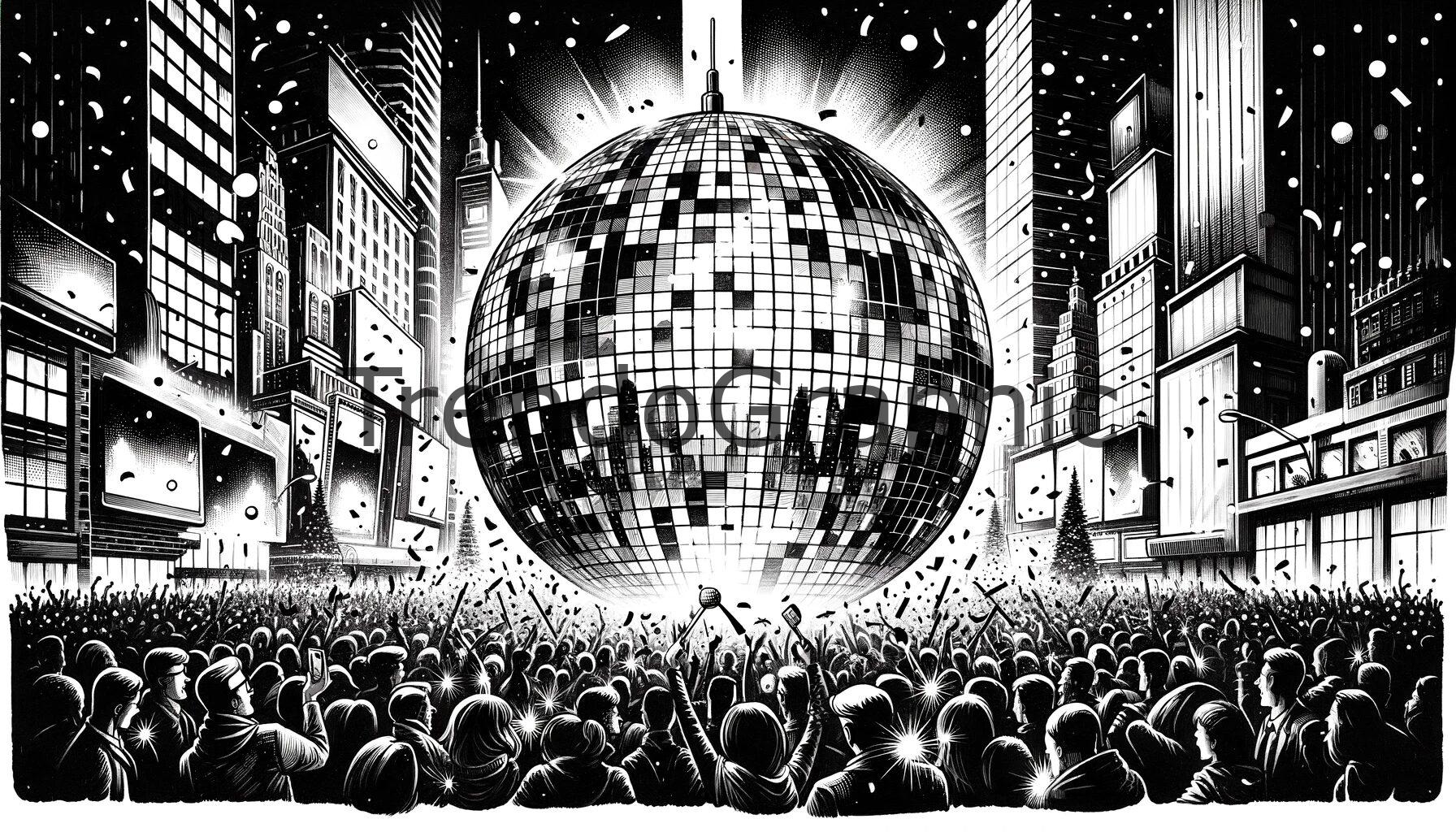Spectacular New Year’s Eve Disco Ball Extravaganza in Times Square