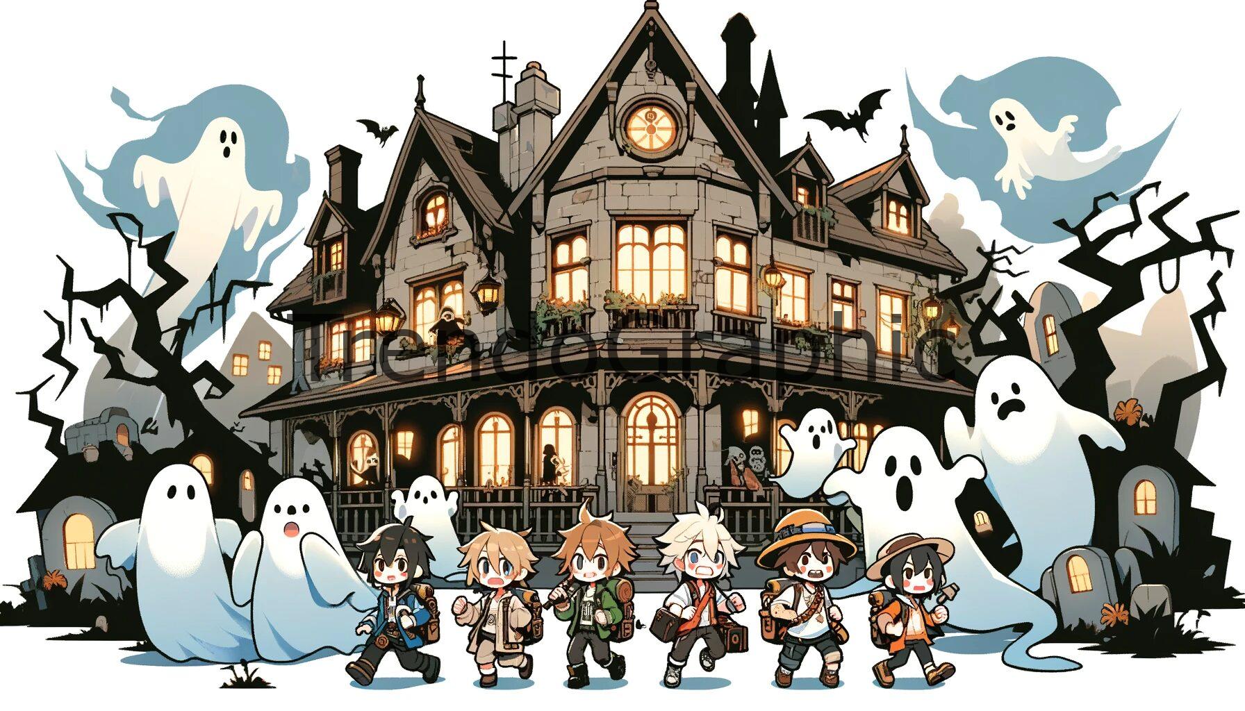Thrilling Anime-Style Haunted House Adventure Unveiled