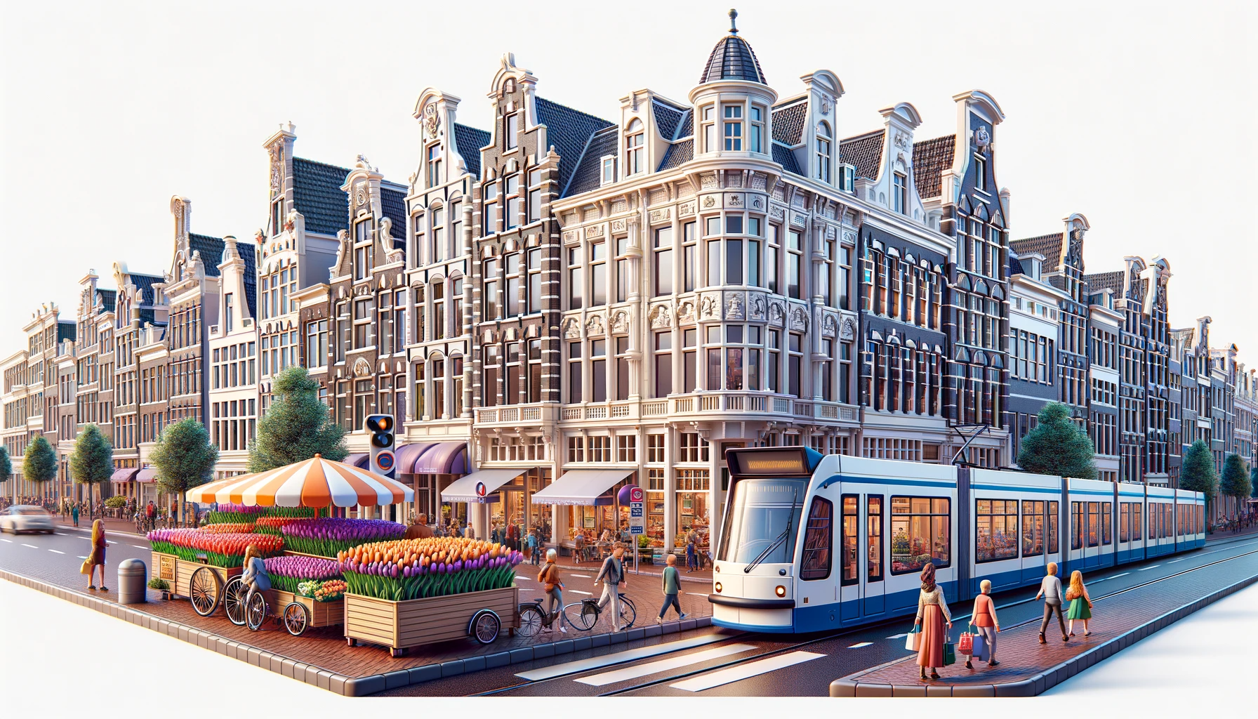 Bustling Streets of Amsterdam